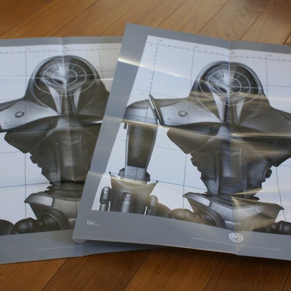 Battlestar Galactica Cylon Range Sheet Target Practice Poster x 2 sheets - Picture 2 of 3